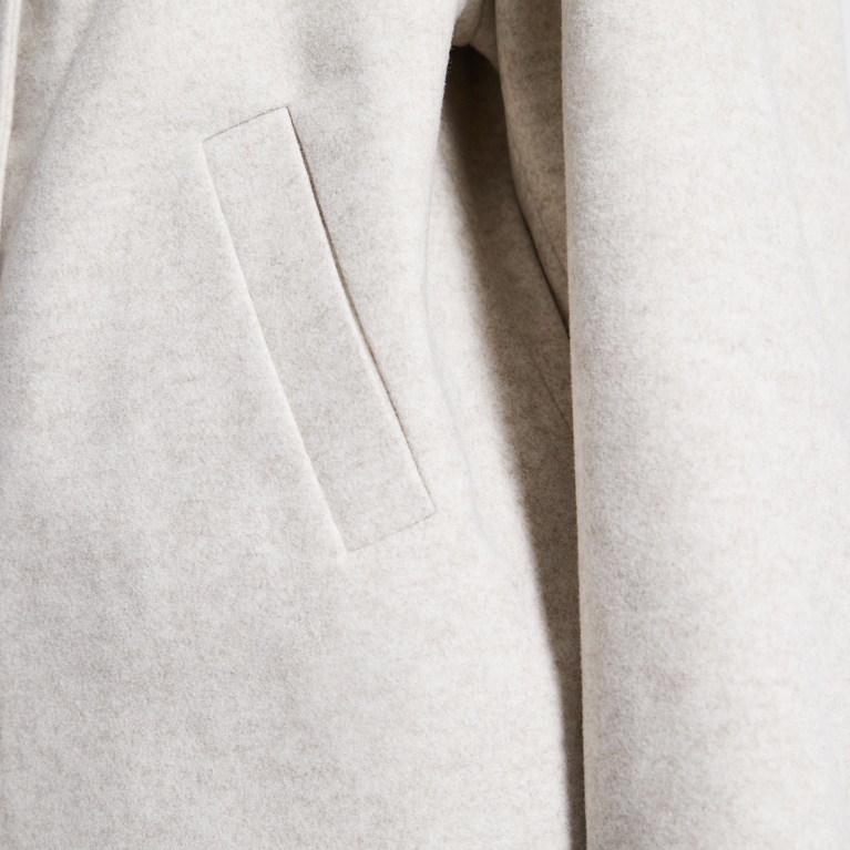 Funnel neck jacket "Blaire" Light Beige